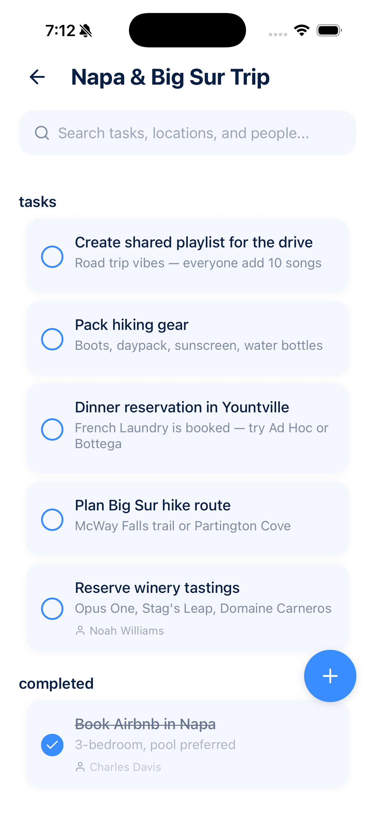Task detail